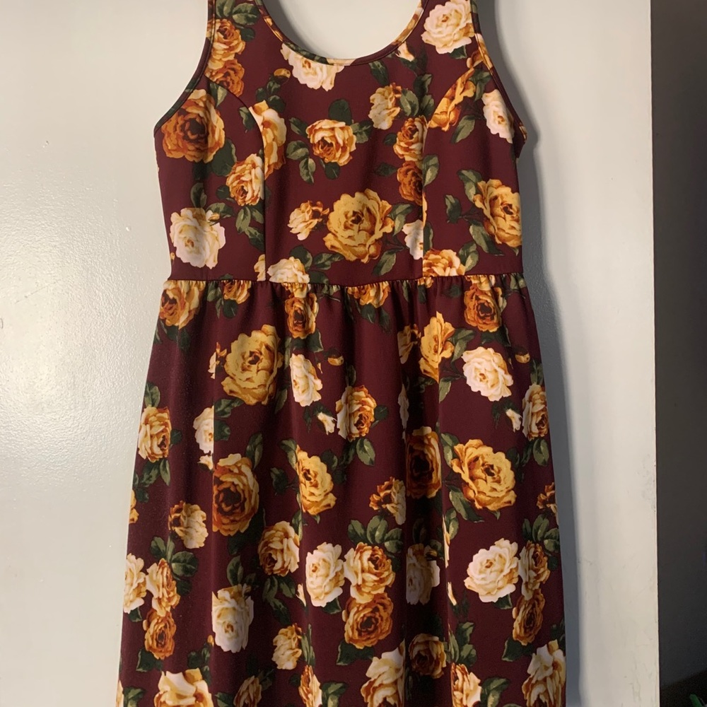 Floral mid length dress